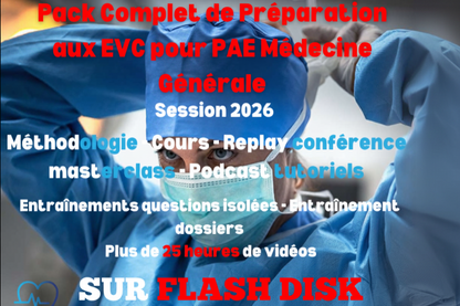 Pack Premuim Complet de Préparation aux EVC – PAE Gériatrie Session 2026